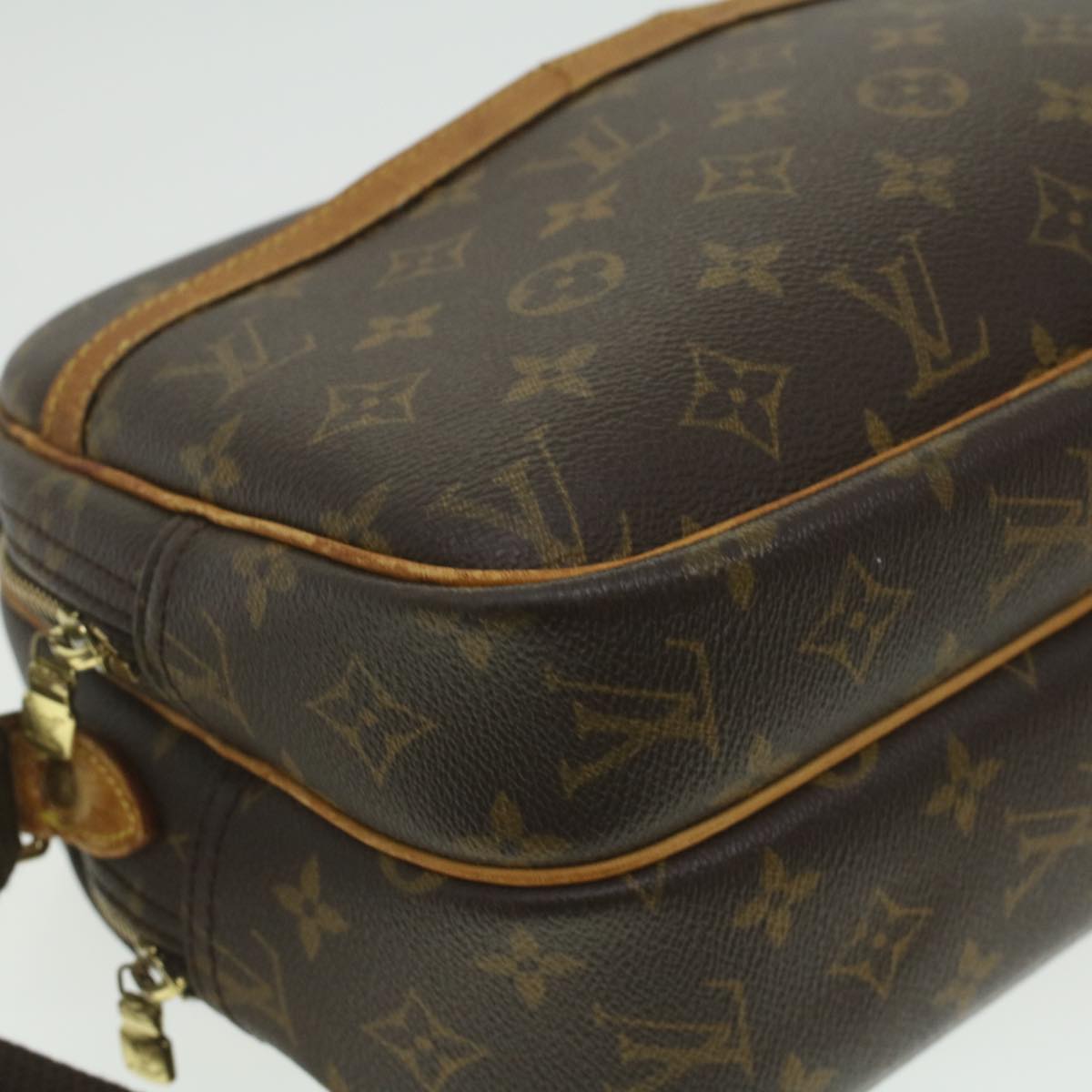 LOUIS VUITTON Monogram Reporter PM Shoulder Bag M45254 LV Auth 37453