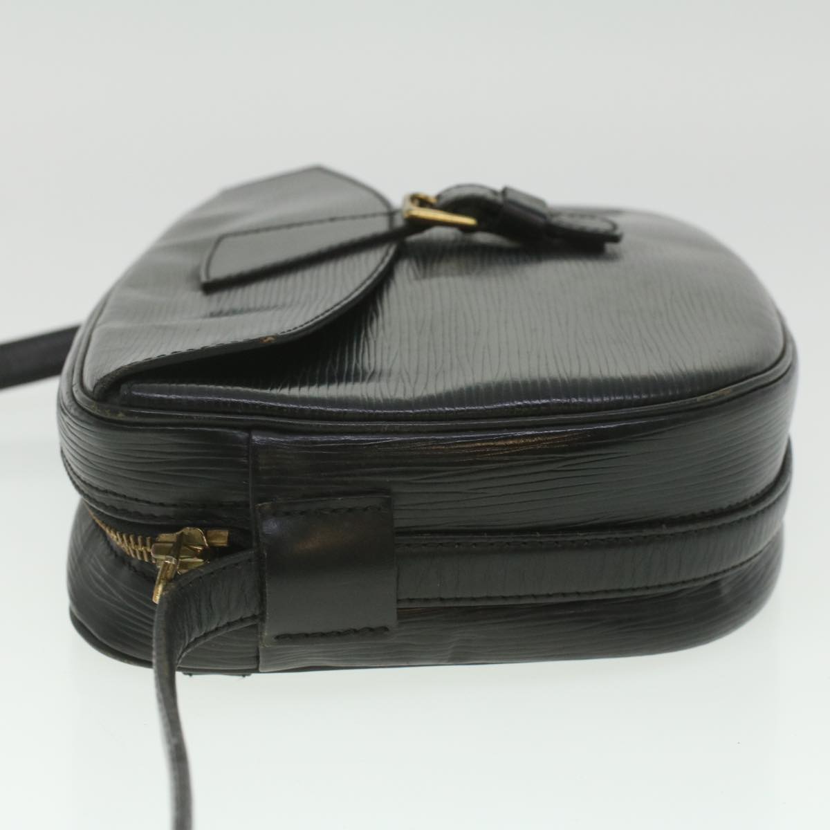 LOUIS VUITTON Epi Jeune Fille MM Shoulder Bag Black M52152 LV Auth 37466