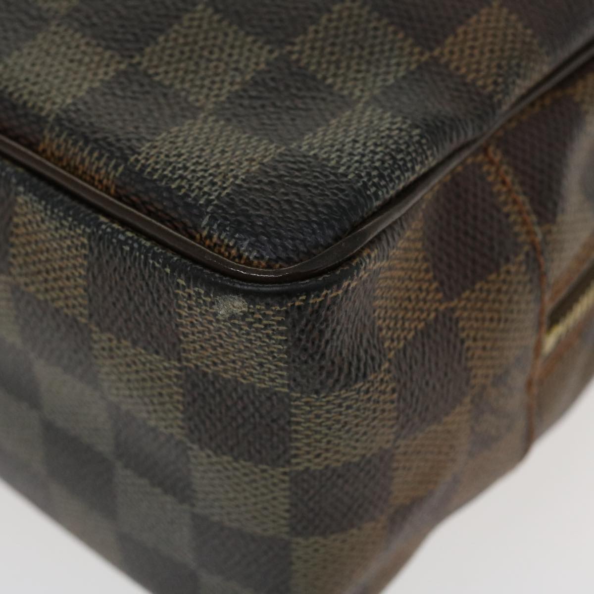 LOUIS VUITTON Damier Ebene Trousse Toilette 25 Clutch Bag N47624 LV Auth 37470