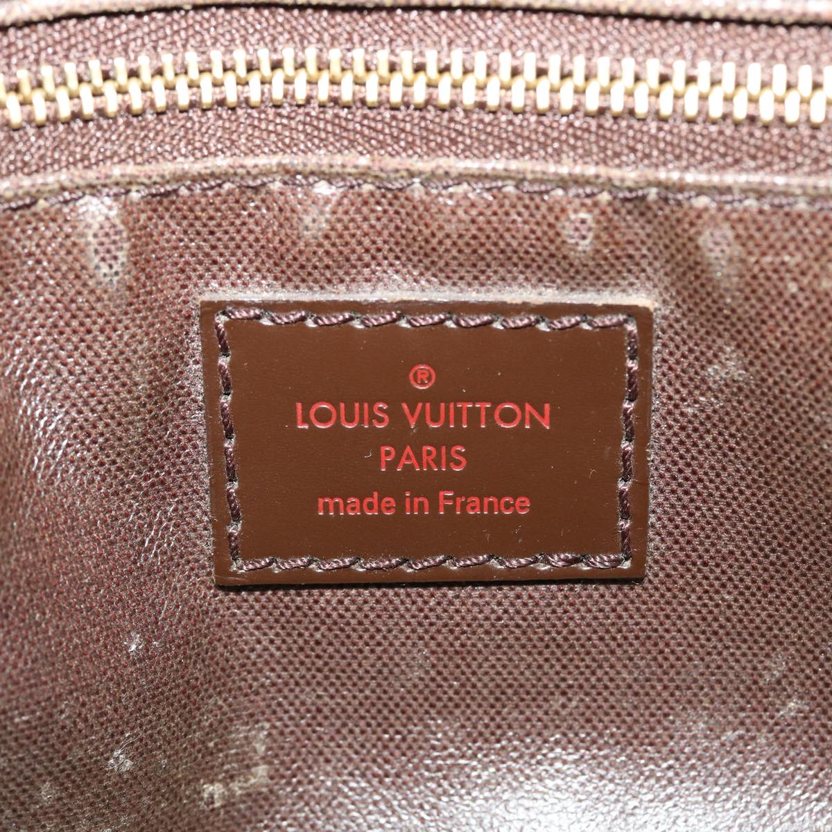 LOUIS VUITTON Damier Ebene Trousse Toilette 25 Clutch Bag N47624 LV Auth 37470