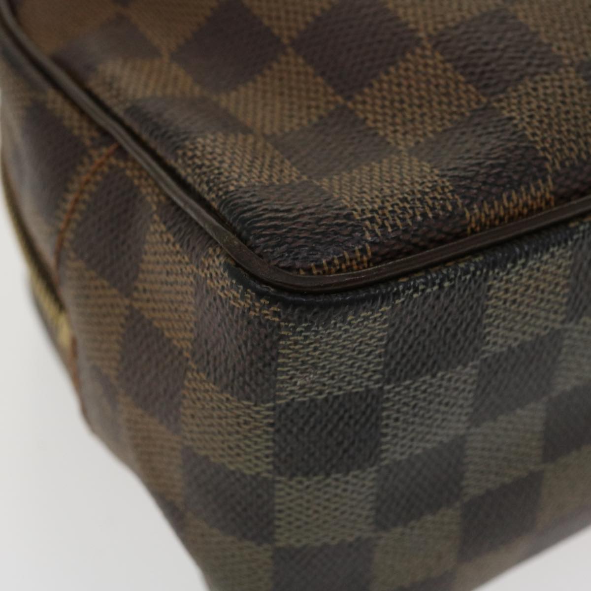 LOUIS VUITTON Damier Ebene Trousse Toilette 25 Clutch Bag N47624 LV Auth 37470