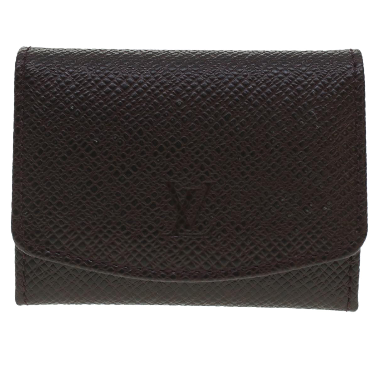 LOUIS VUITTON Cuffs & Cuff Case Accessory Case Leather Acajou LV Auth 37503