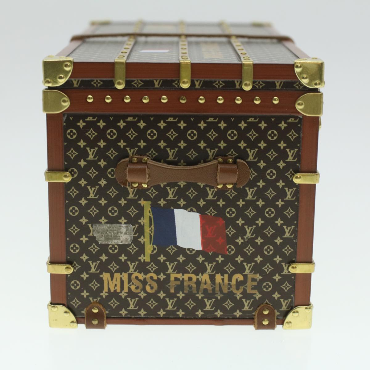 LOUIS VUITTON Miss France Paper weight Brown M99408 LV Auth 37515