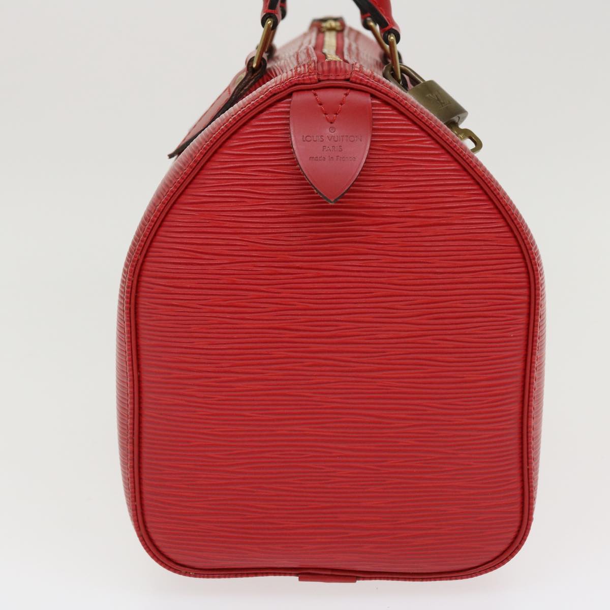 LOUIS VUITTON Epi Speedy 25 Hand Bag Red M43017 LV Auth 37533