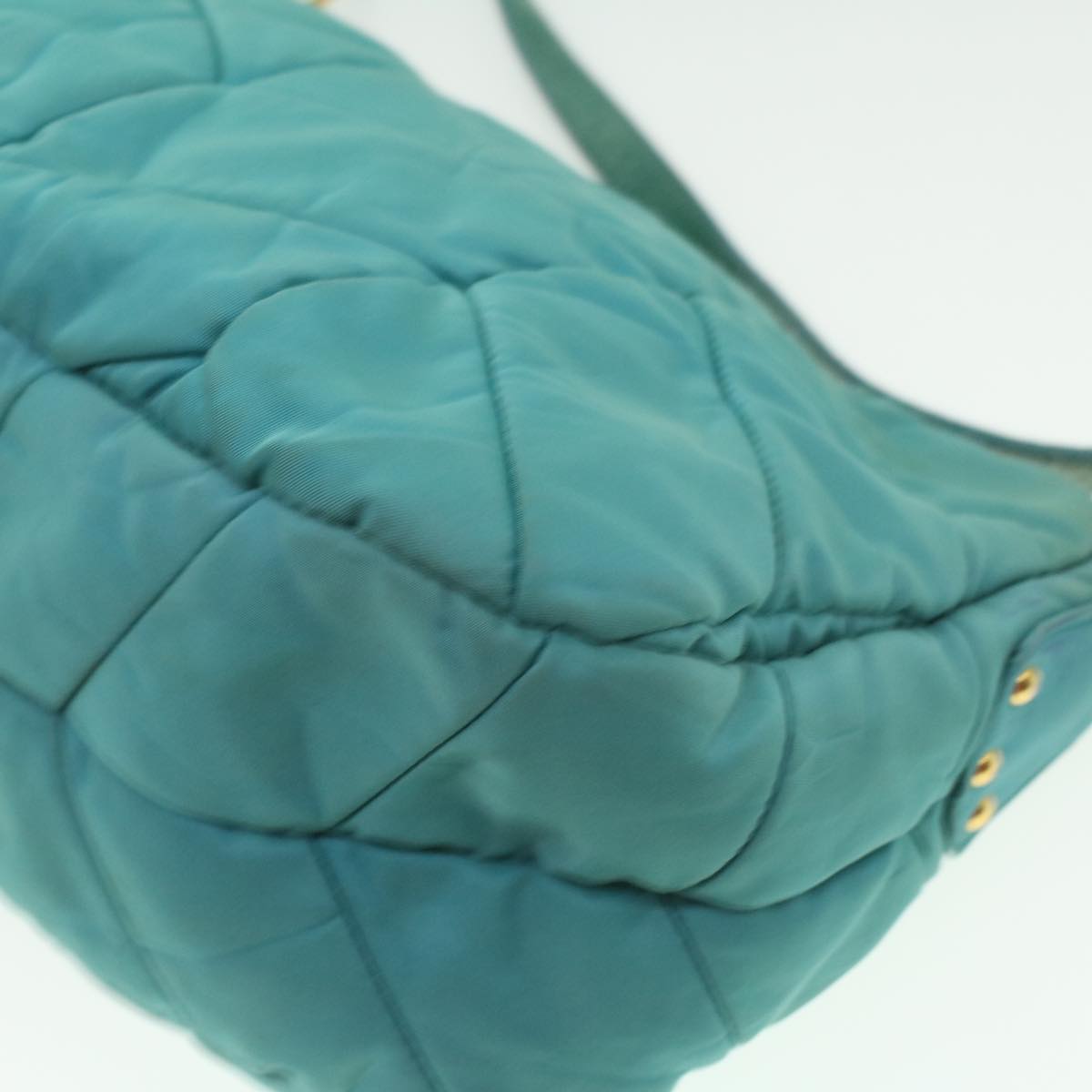 PRADA Shoulder Bag Nylon Light Blue Auth 37550