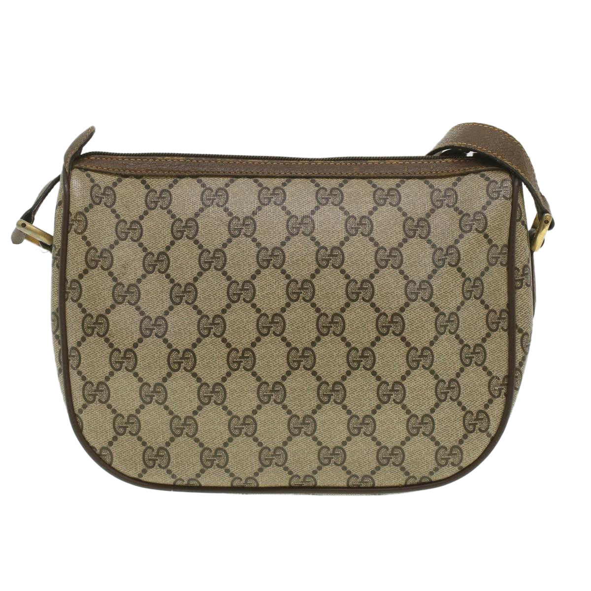 GUCCI GG Canvas Web Sherry Line Shoulder Bag Beige Red Green 8902032 Auth 37565 - 0