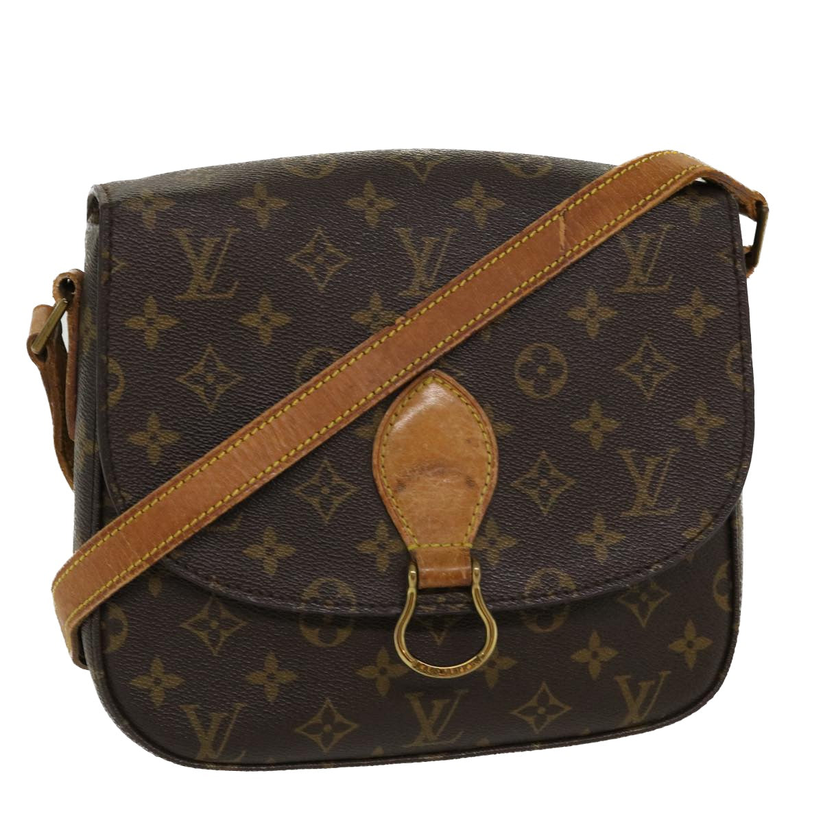 LOUIS VUITTON Monogram Saint Cloud GM Shoulder Bag M51242 LV Auth 37567