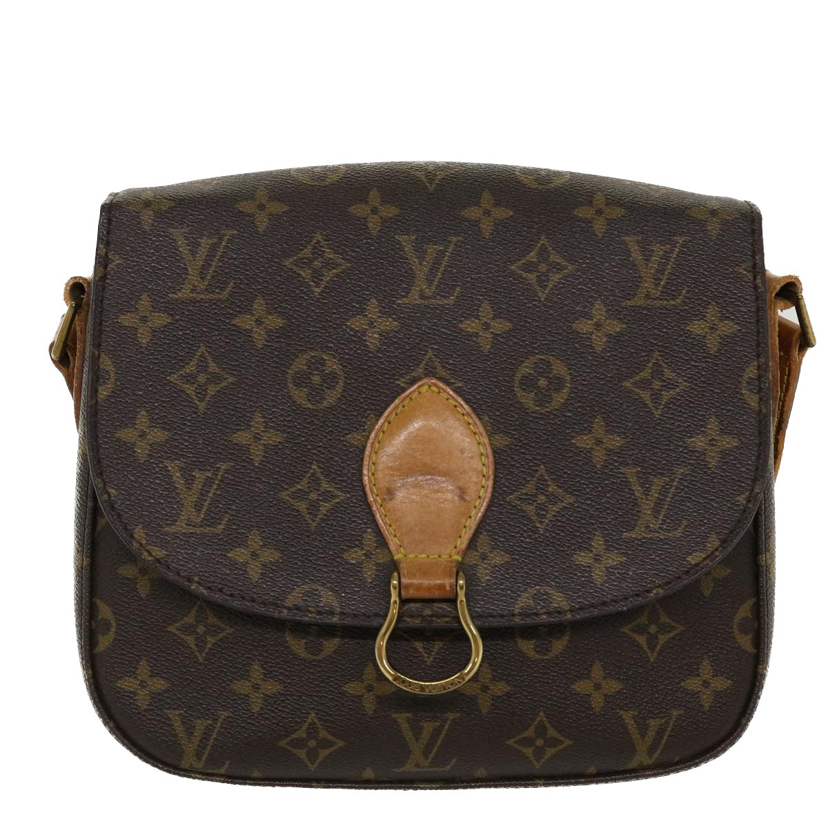 LOUIS VUITTON Monogram Saint Cloud GM Shoulder Bag M51242 LV Auth 37567