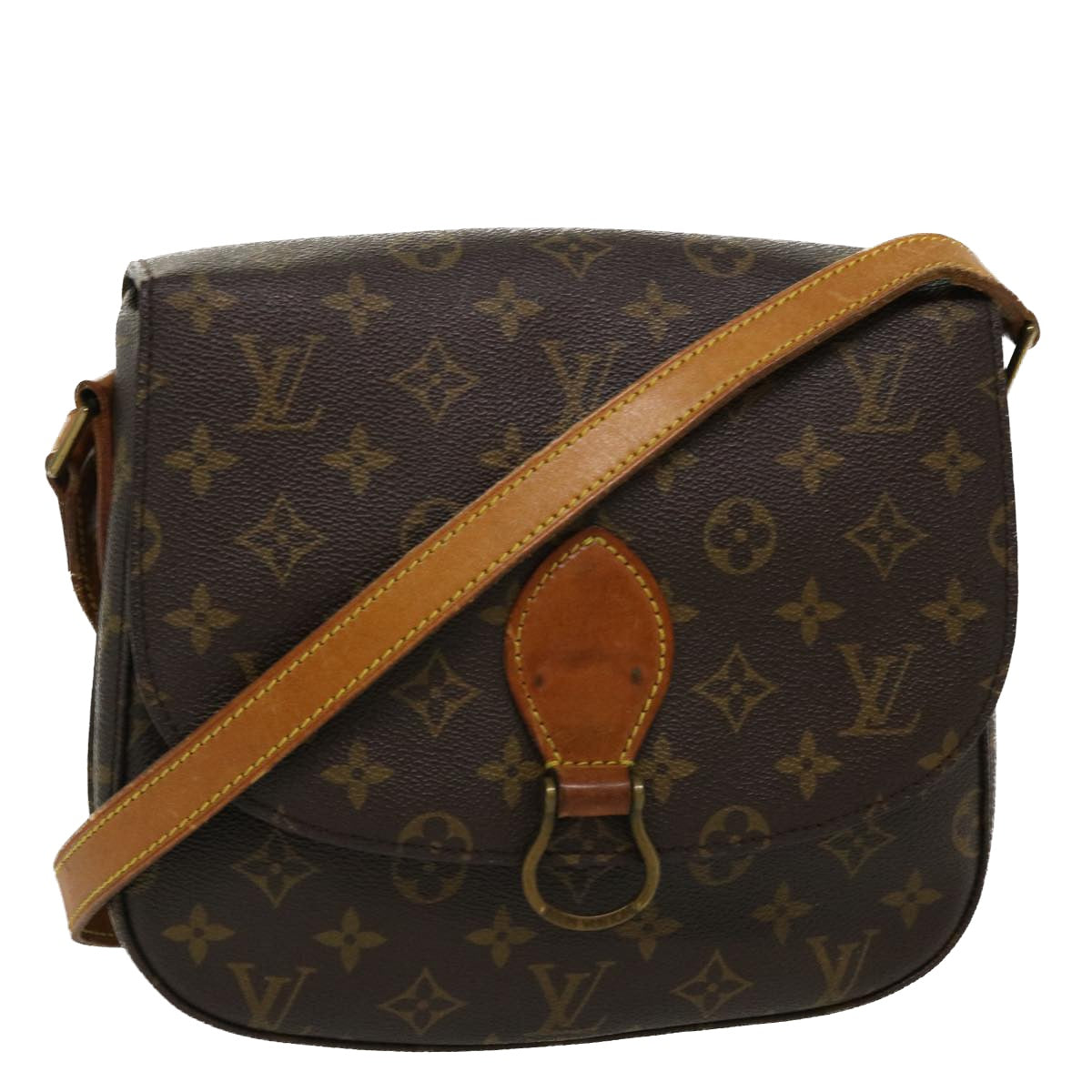 LOUIS VUITTON Monogram Saint Cloud GM Shoulder Bag M51242 LV Auth 37568