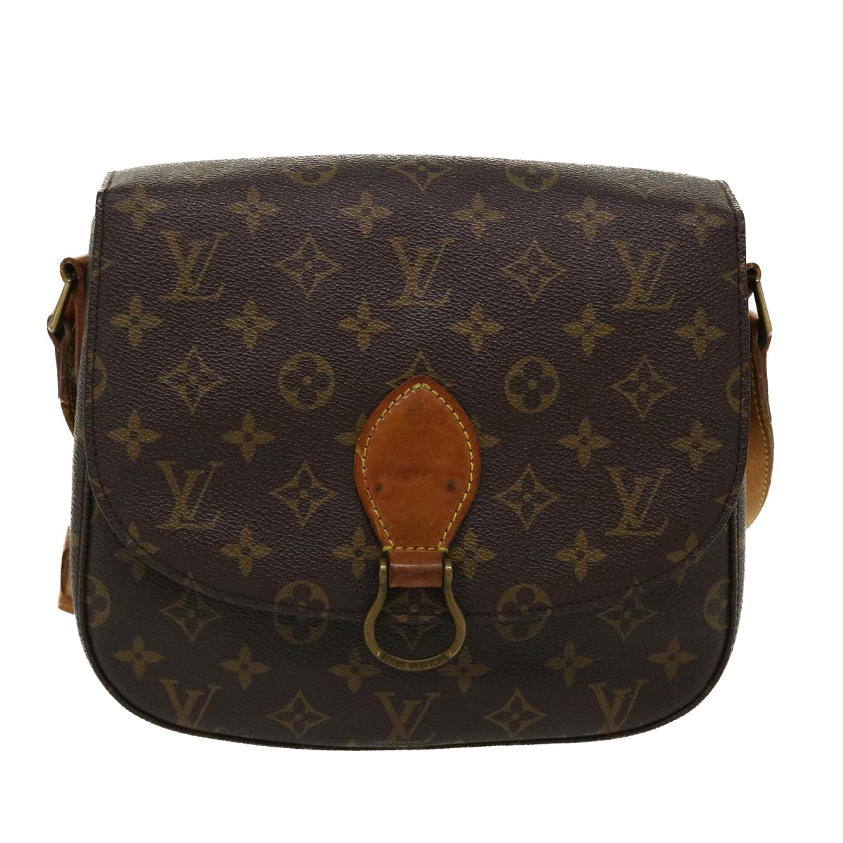 LOUIS VUITTON Monogram Saint Cloud GM Shoulder Bag M51242 LV Auth 37568