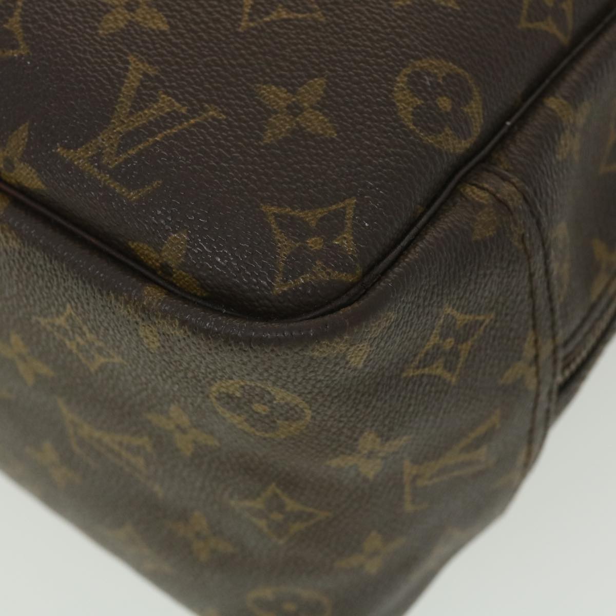 LOUIS VUITTON Monogram Deauville Hand Bag L083 LV Auth 37573