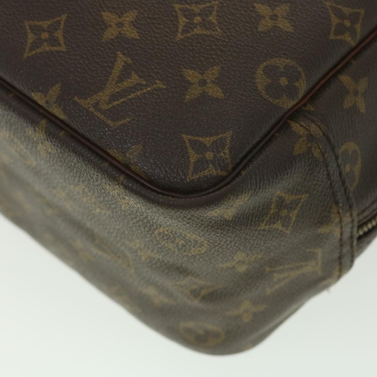 LOUIS VUITTON Monogram Deauville Hand Bag L083 LV Auth 37573