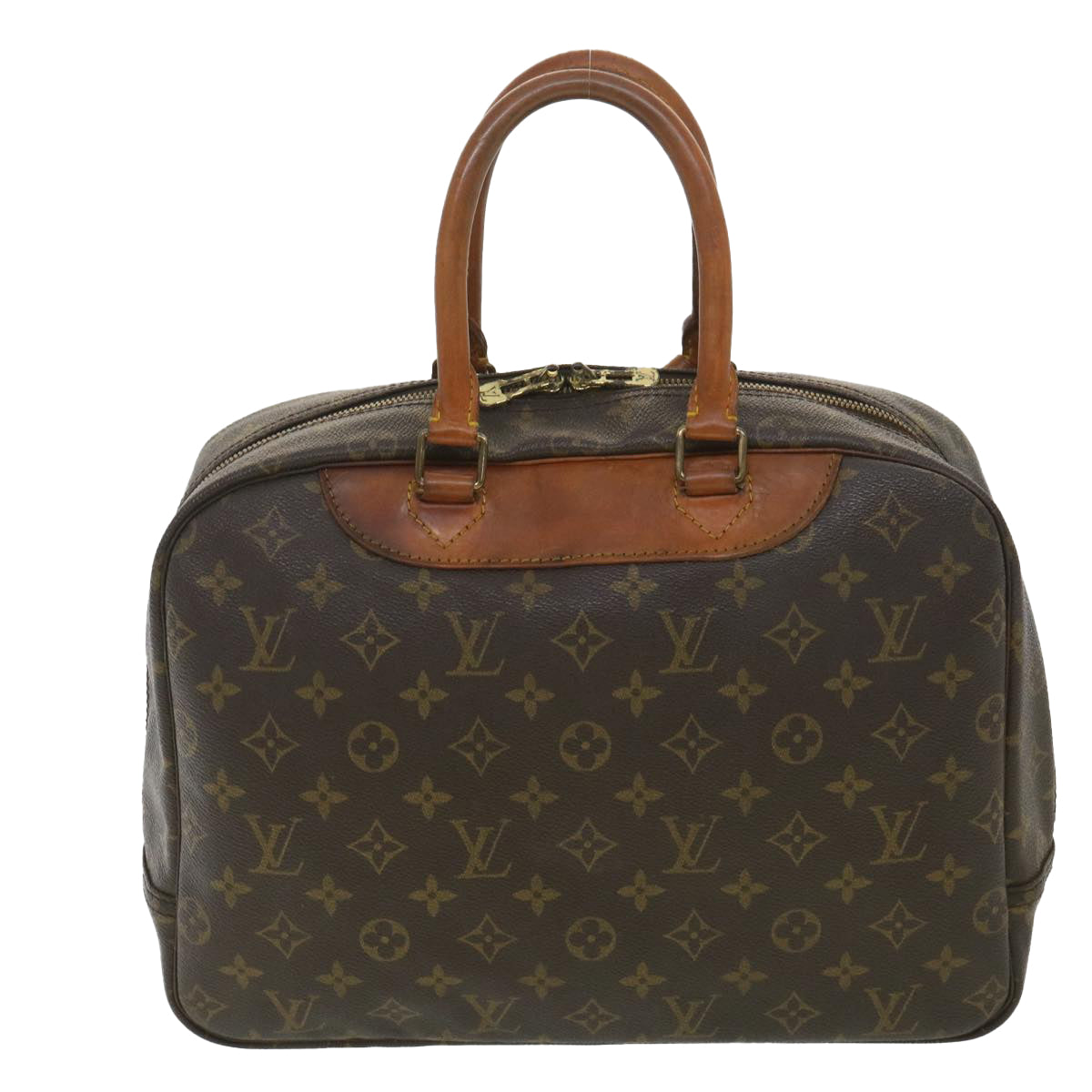 LOUIS VUITTON Monogram Deauville Hand Bag L083 LV Auth 37573