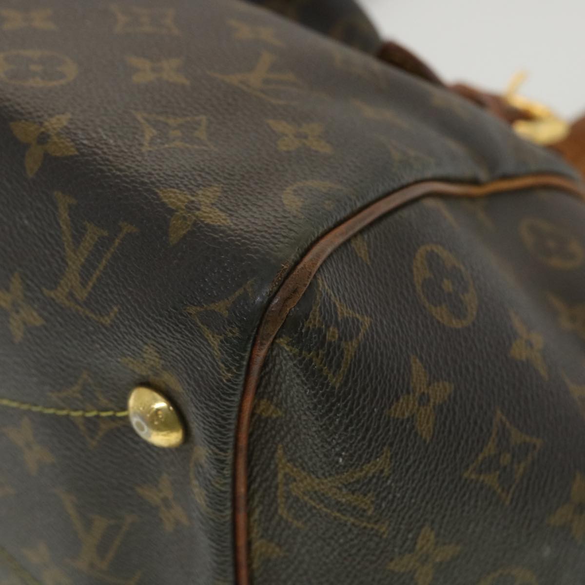 LOUIS VUITTON Monogram Tivori GM Hand Bag M40144 LV Auth 37580