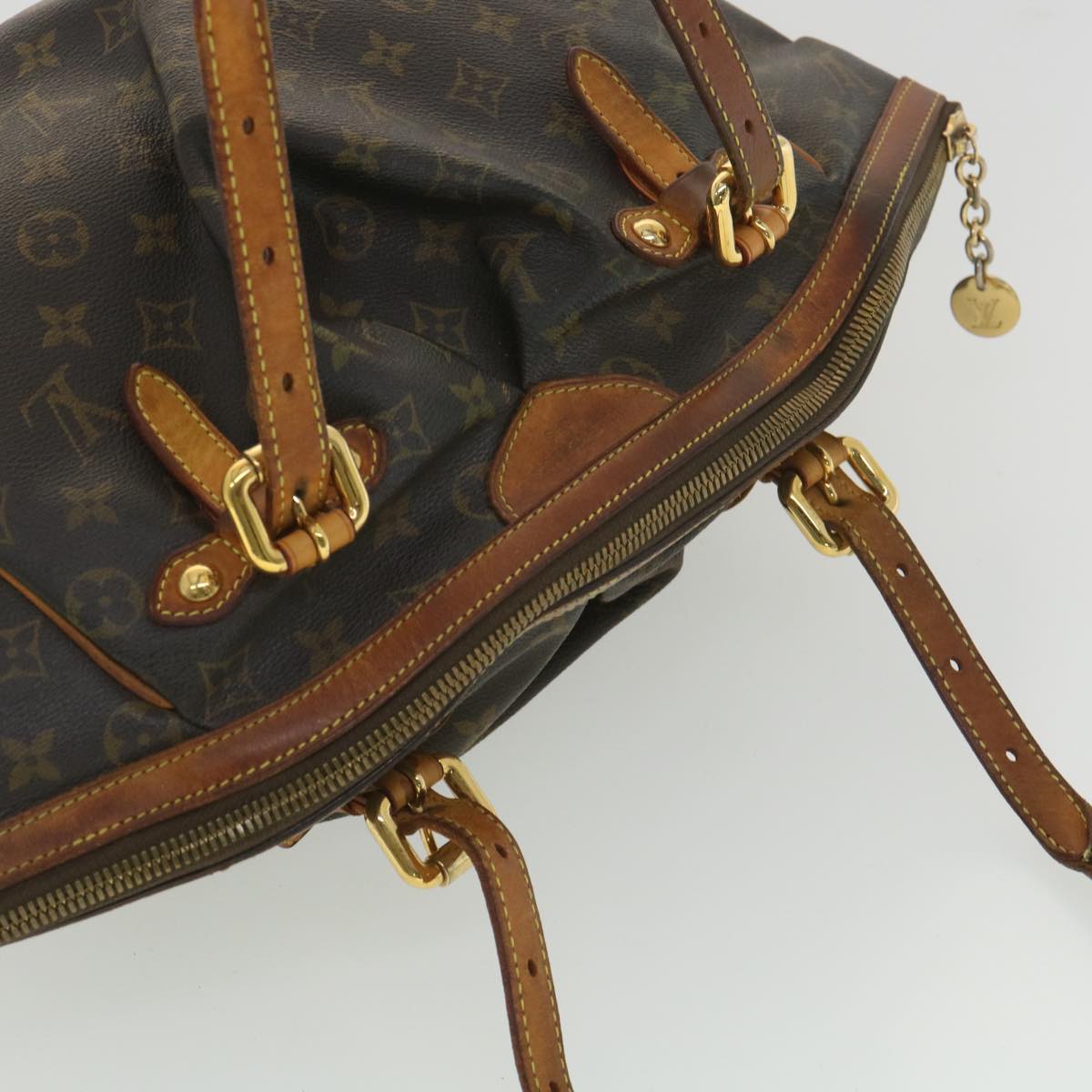 LOUIS VUITTON Monogram Tivori GM Hand Bag M40144 LV Auth 37580