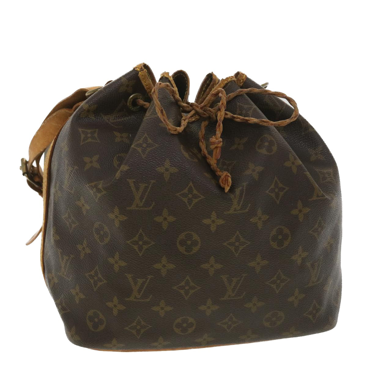 LOUIS VUITTON Monogram Petit Noe Shoulder Bag M42226 LV Auth 37581