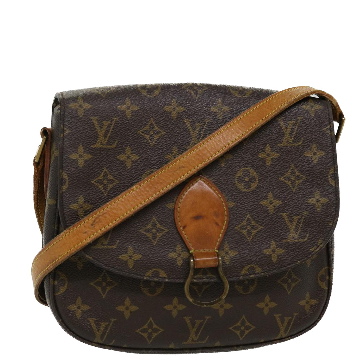 LOUIS VUITTON Monogram Saint Cloud GM Shoulder Bag M51242 LV Auth 37590