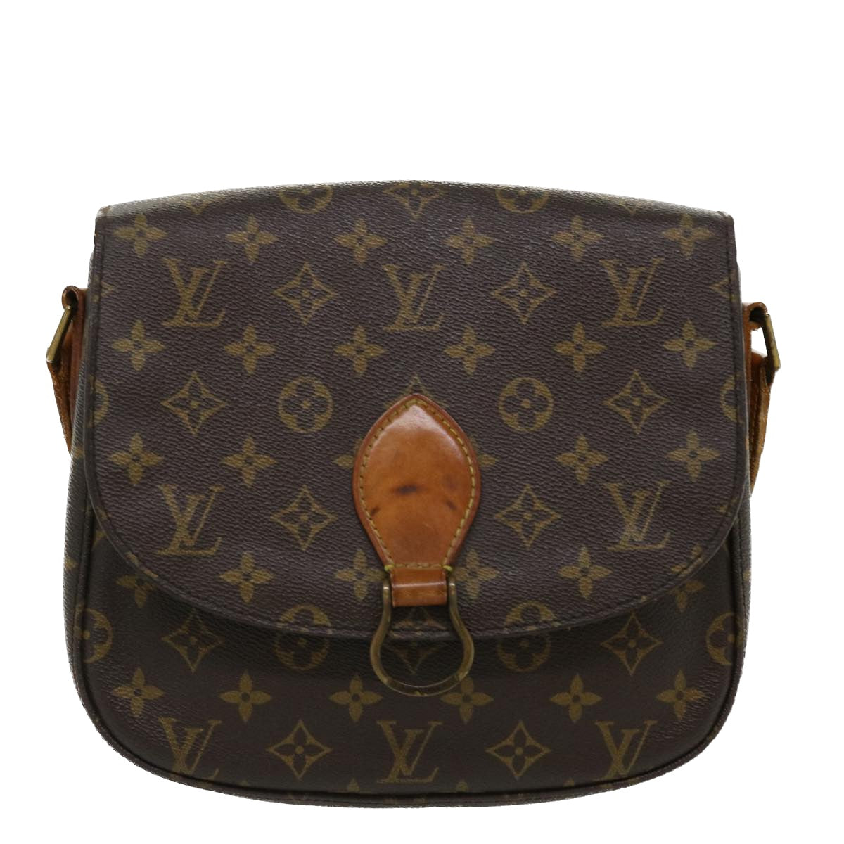 LOUIS VUITTON Monogram Saint Cloud GM Shoulder Bag M51242 LV Auth 37590