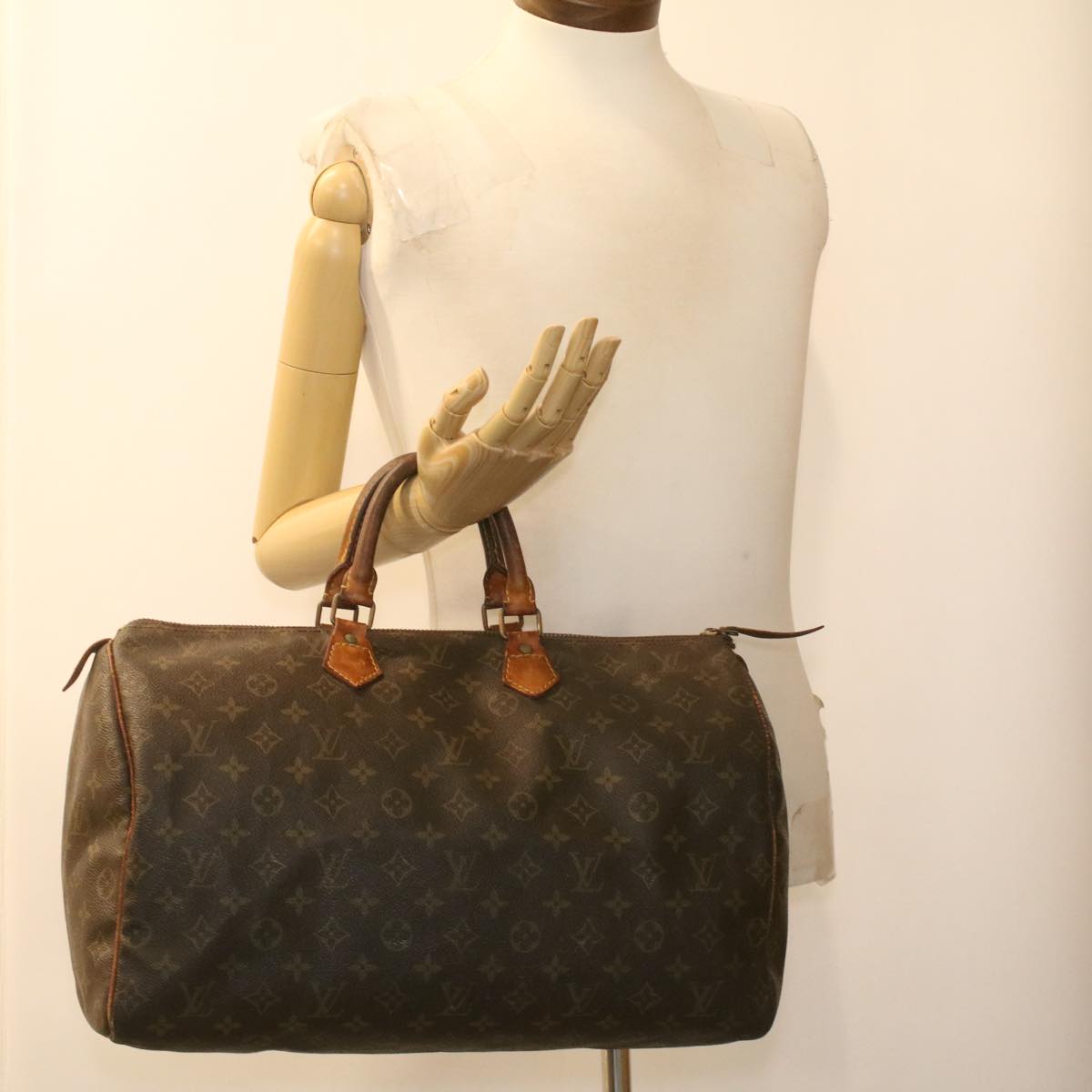 LOUIS VUITTON Monogram Speedy 40 Hand Bag M41522 LV Auth 37595