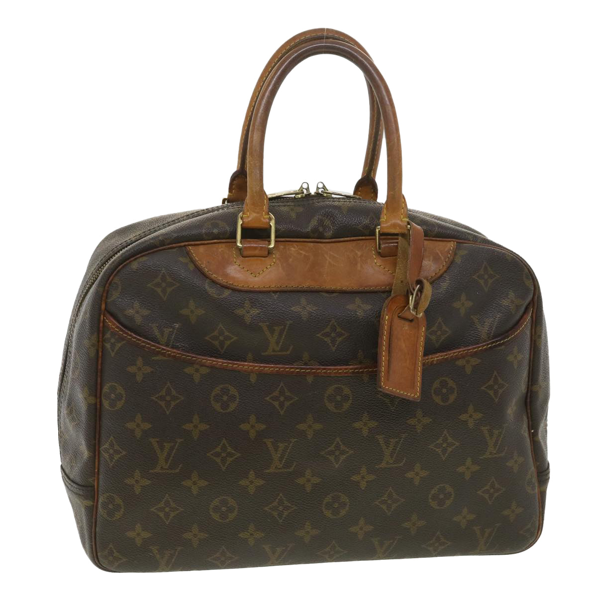 LOUIS VUITTON Monogram Deauville Hand Bag M47270 LV Auth 37604