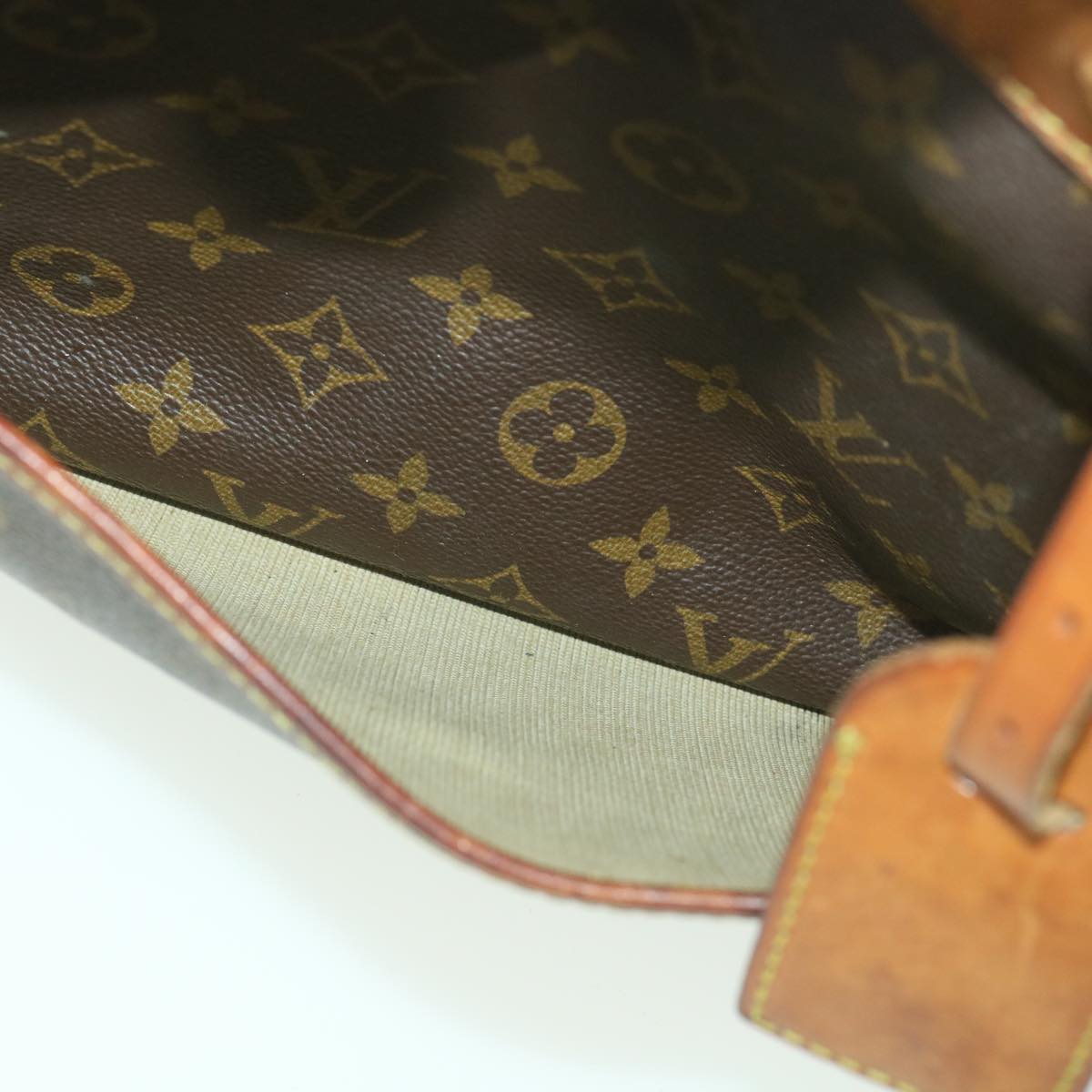 LOUIS VUITTON Monogram Deauville Hand Bag M47270 LV Auth 37604