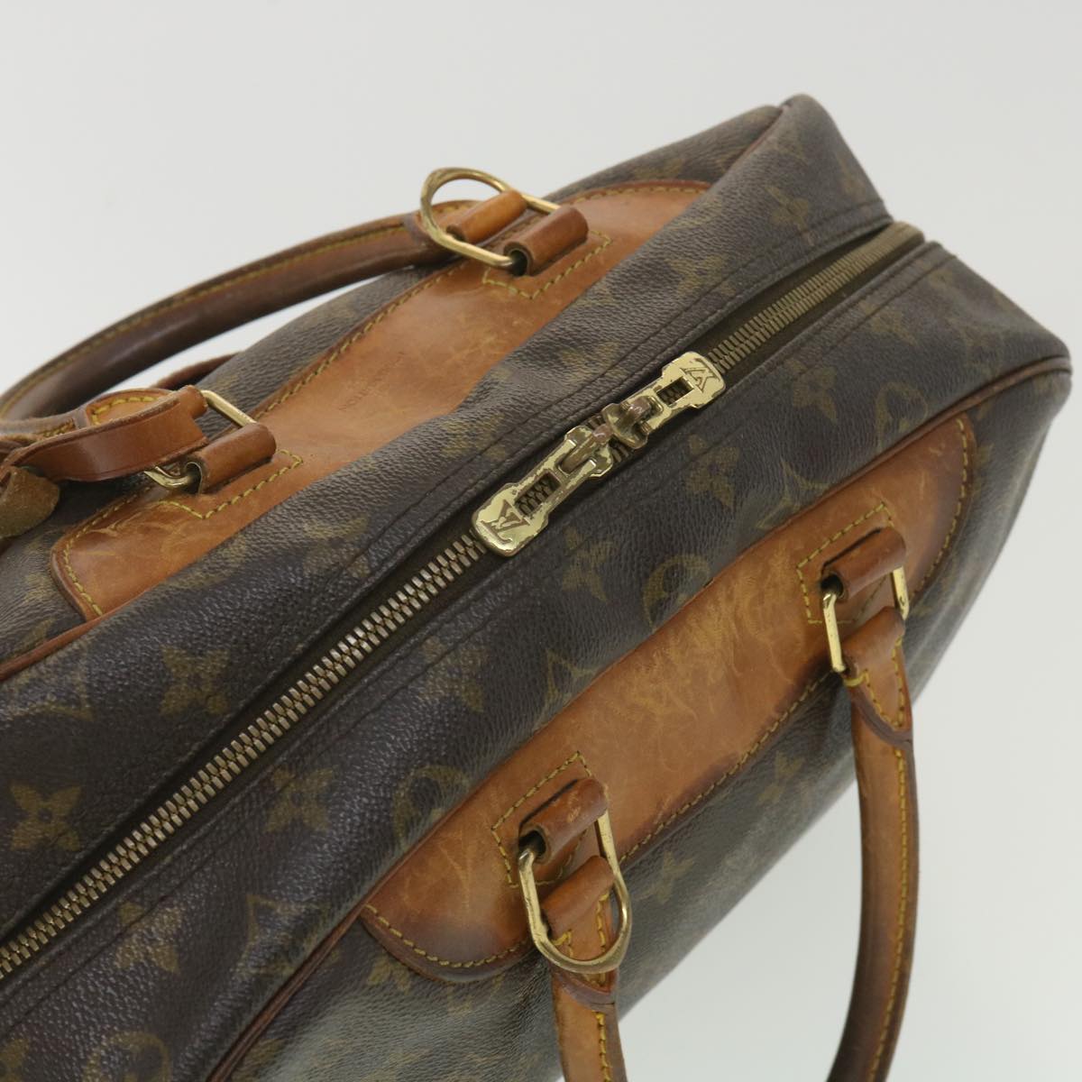 LOUIS VUITTON Monogram Deauville Hand Bag M47270 LV Auth 37604