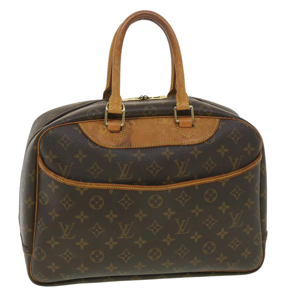 LOUIS VUITTON Monogram Deauville Hand Bag M47270 LV Auth 37605