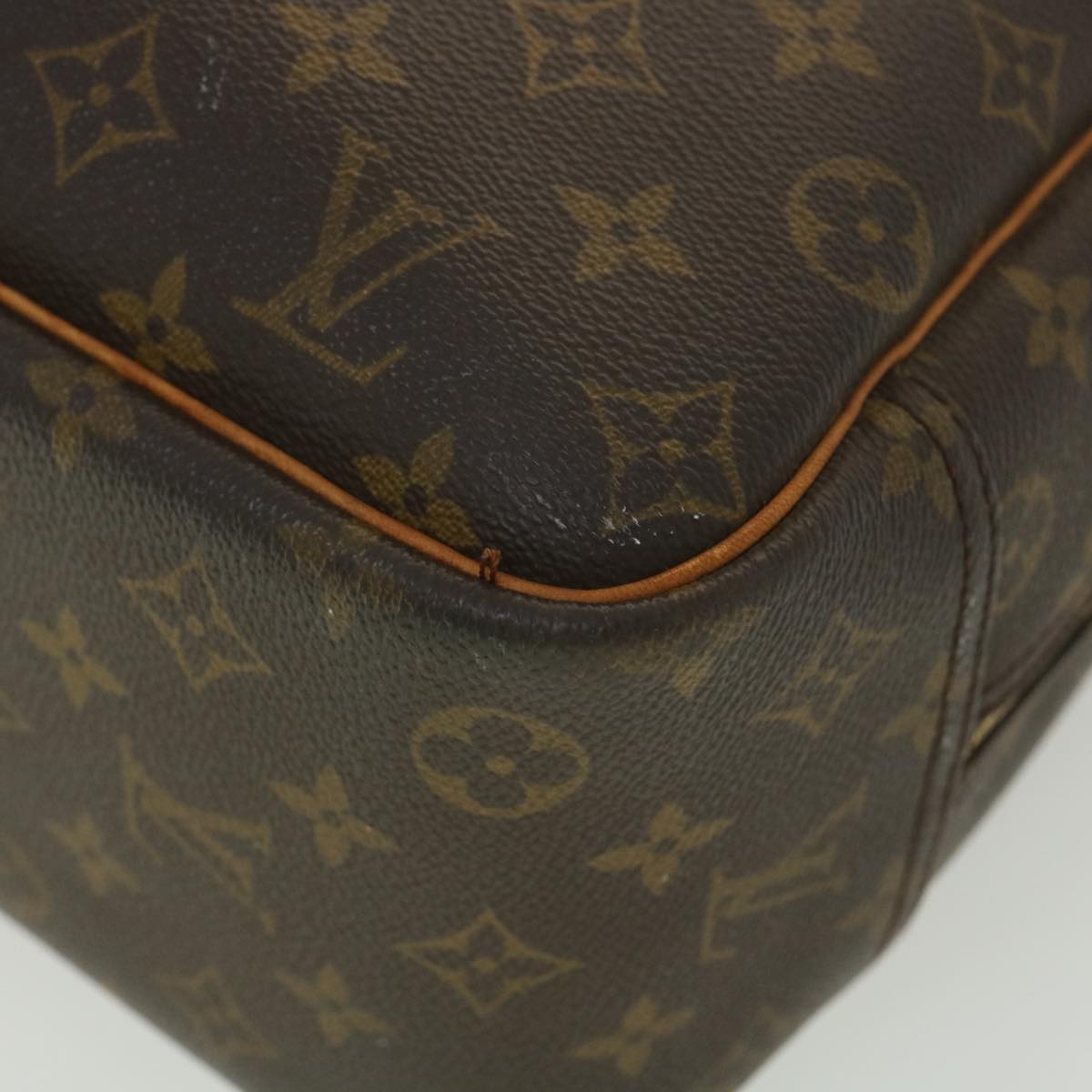 LOUIS VUITTON Monogram Deauville Hand Bag M47270 LV Auth 37605