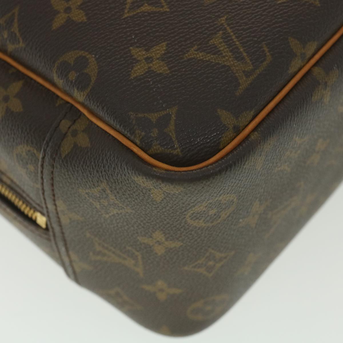 LOUIS VUITTON Monogram Deauville Hand Bag M47270 LV Auth 37605