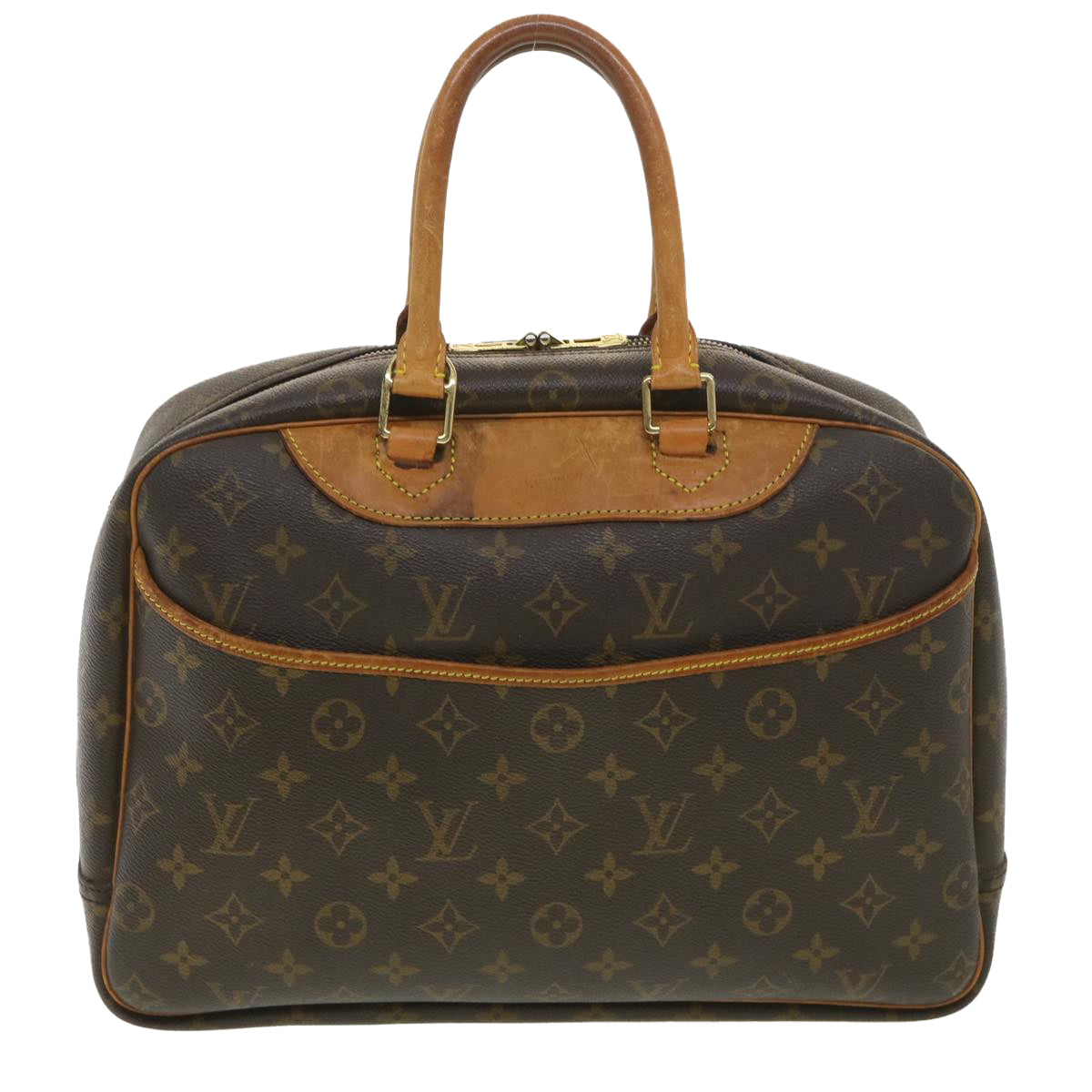 LOUIS VUITTON Monogram Deauville Hand Bag M47270 LV Auth 37605