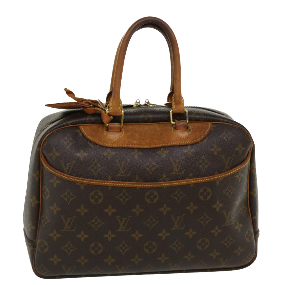 LOUIS VUITTON Monogram Deauville Hand Bag M47270 LV Auth 37618