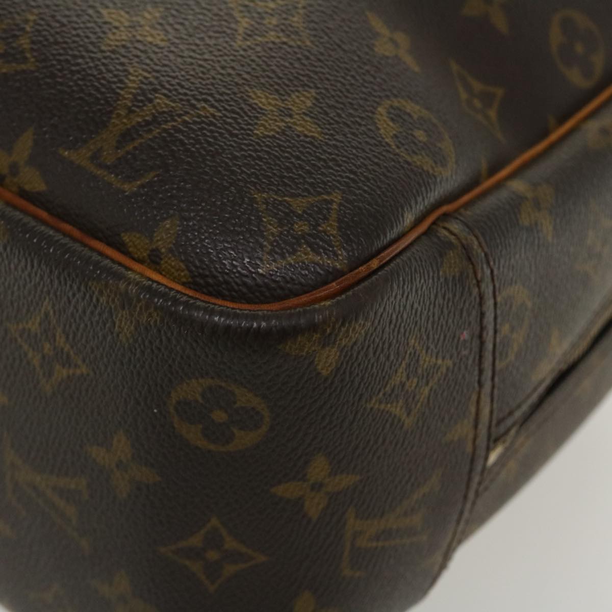 LOUIS VUITTON Monogram Deauville Hand Bag M47270 LV Auth 37618