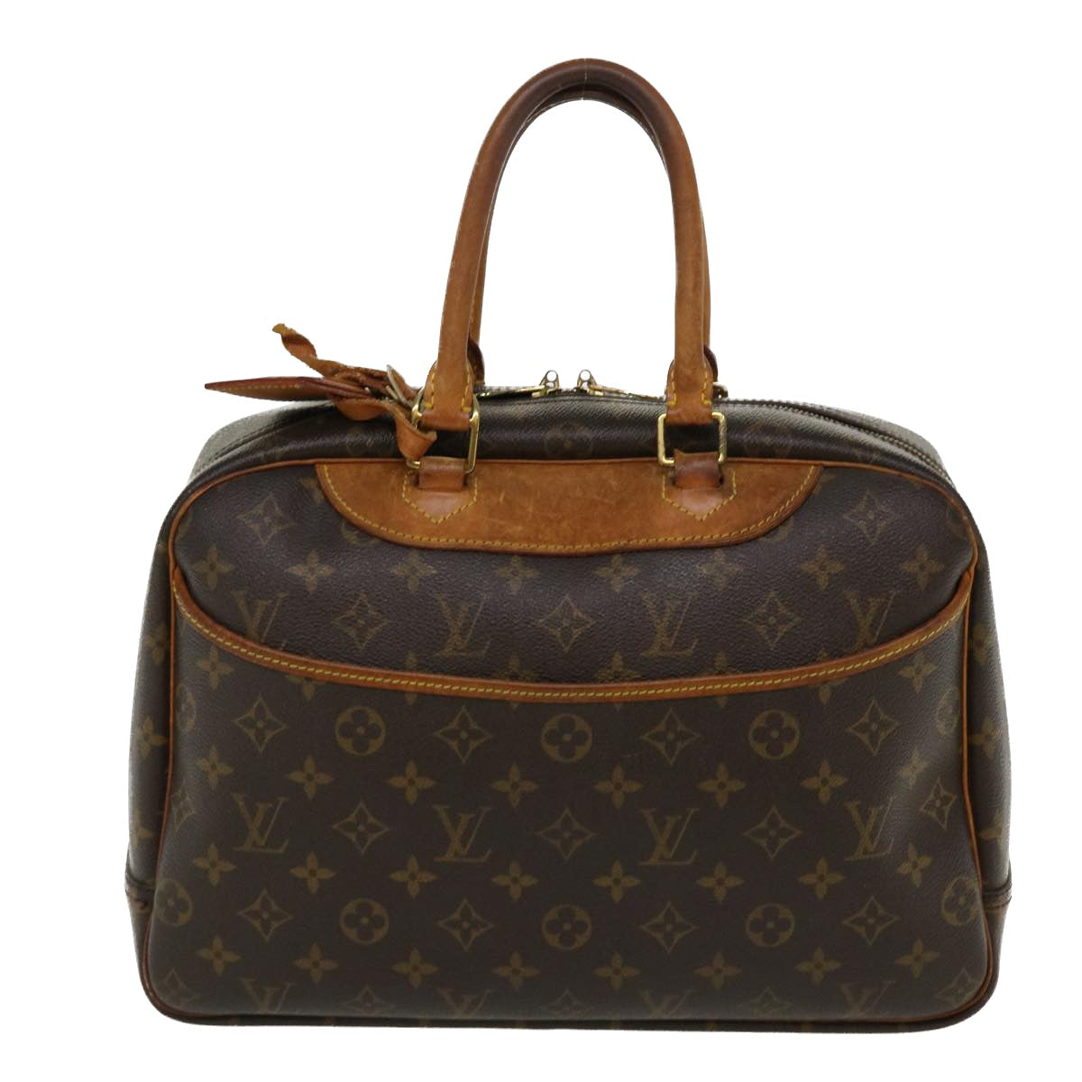 LOUIS VUITTON Monogram Deauville Hand Bag M47270 LV Auth 37618