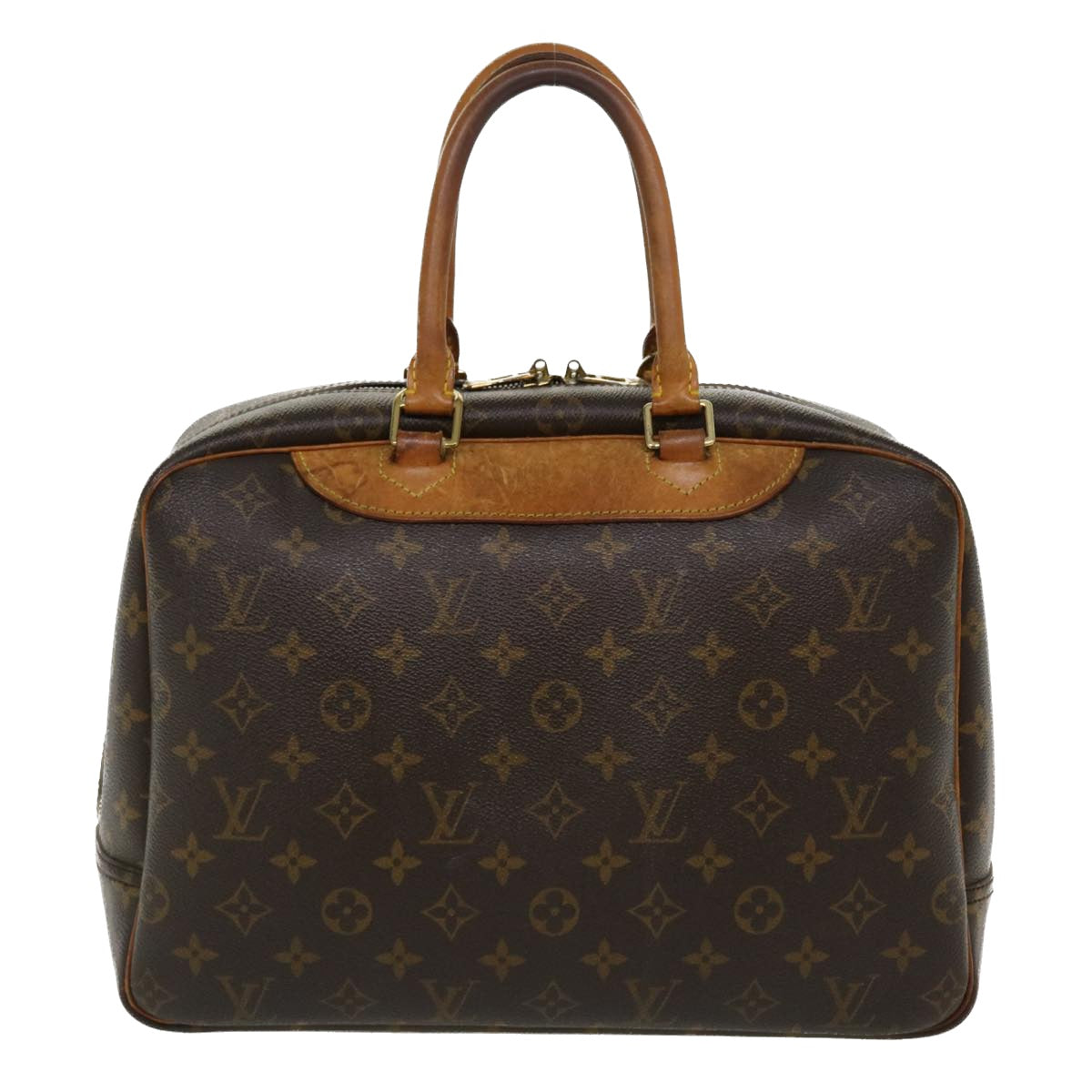 LOUIS VUITTON Monogram Deauville Hand Bag M47270 LV Auth 37618