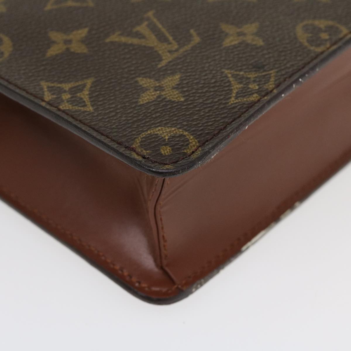 LOUIS VUITTON Monogram Pochette Homme Clutch Bag M51795 LV Auth 37632