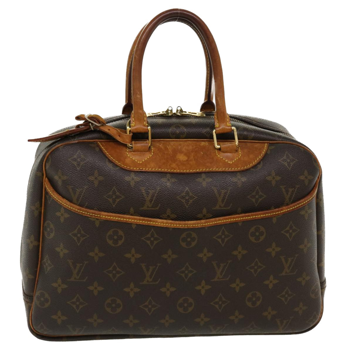 LOUIS VUITTON Monogram Deauville Hand Bag M47270 LV Auth 37644