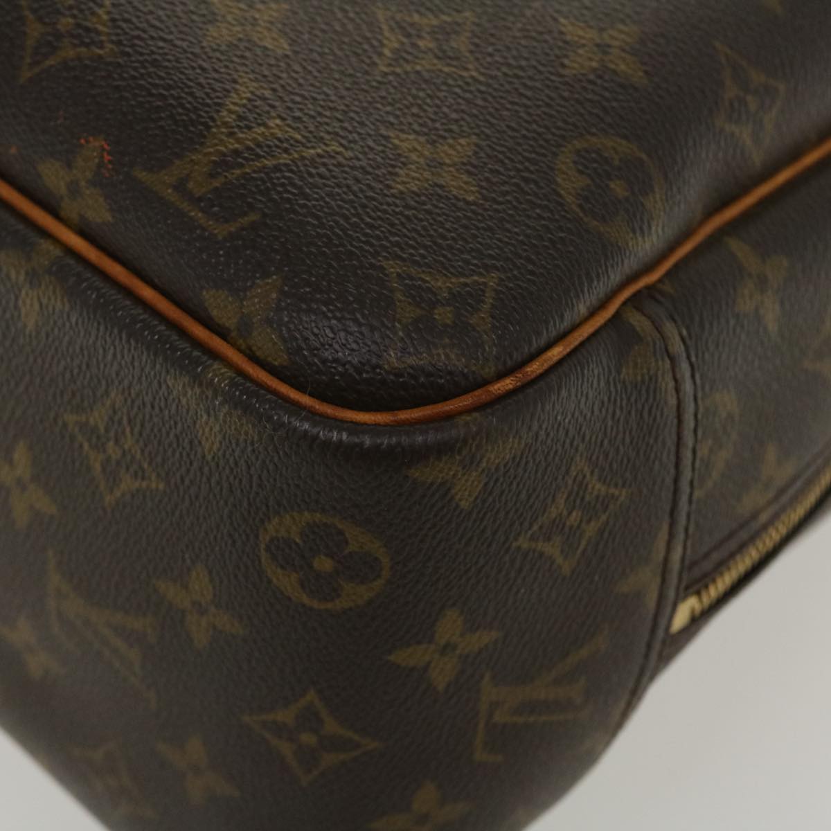 LOUIS VUITTON Monogram Deauville Hand Bag M47270 LV Auth 37644