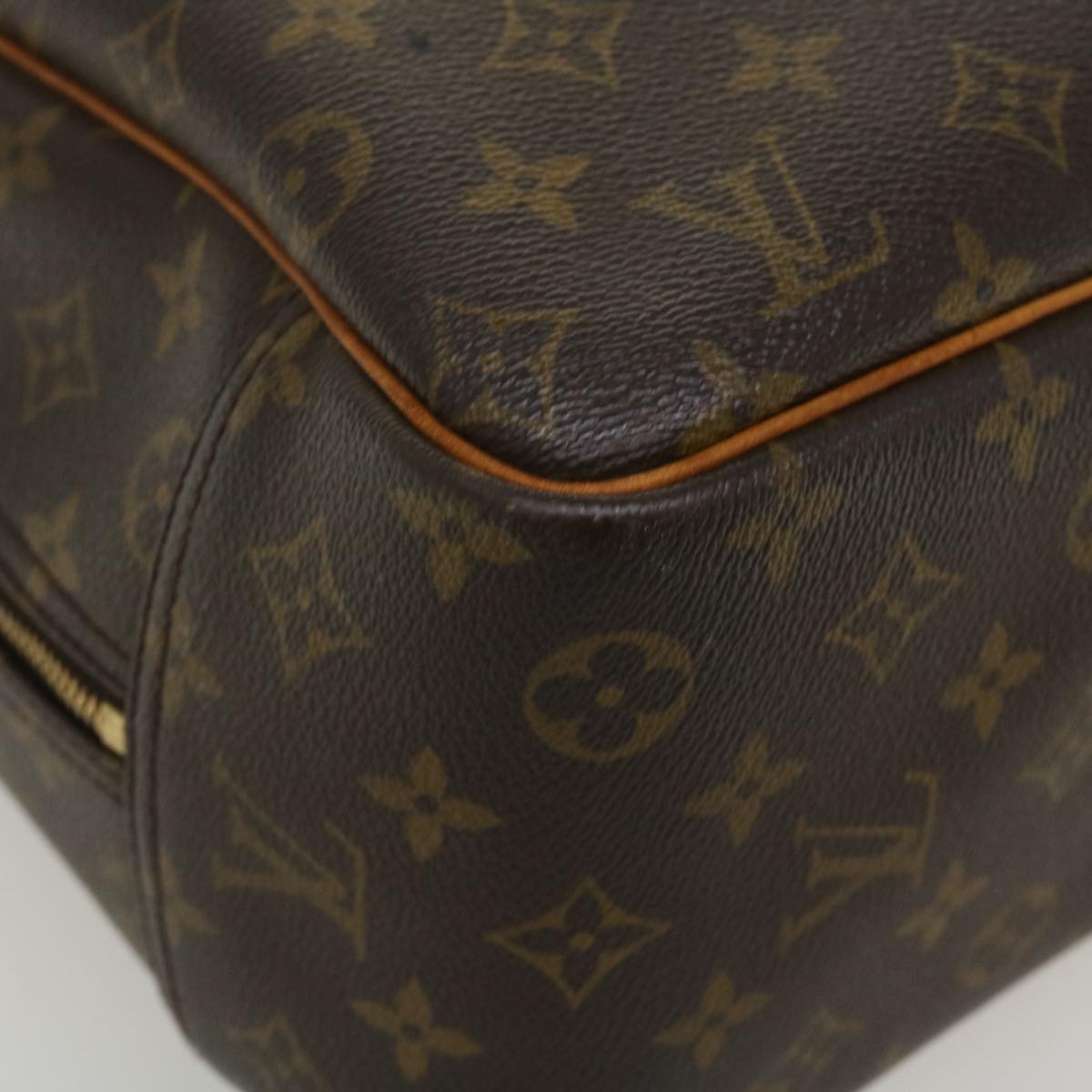 LOUIS VUITTON Monogram Deauville Hand Bag M47270 LV Auth 37644