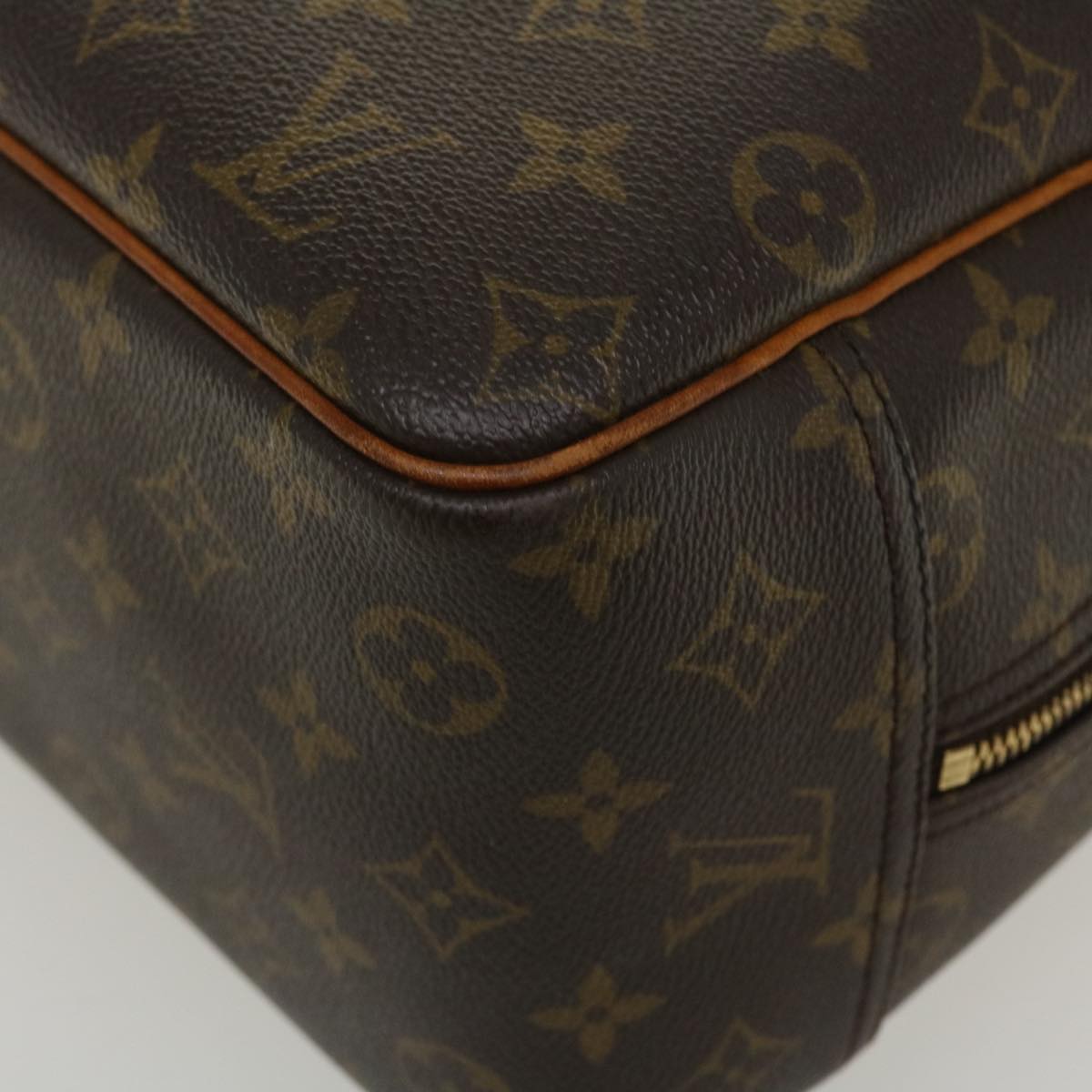 LOUIS VUITTON Monogram Deauville Hand Bag M47270 LV Auth 37644