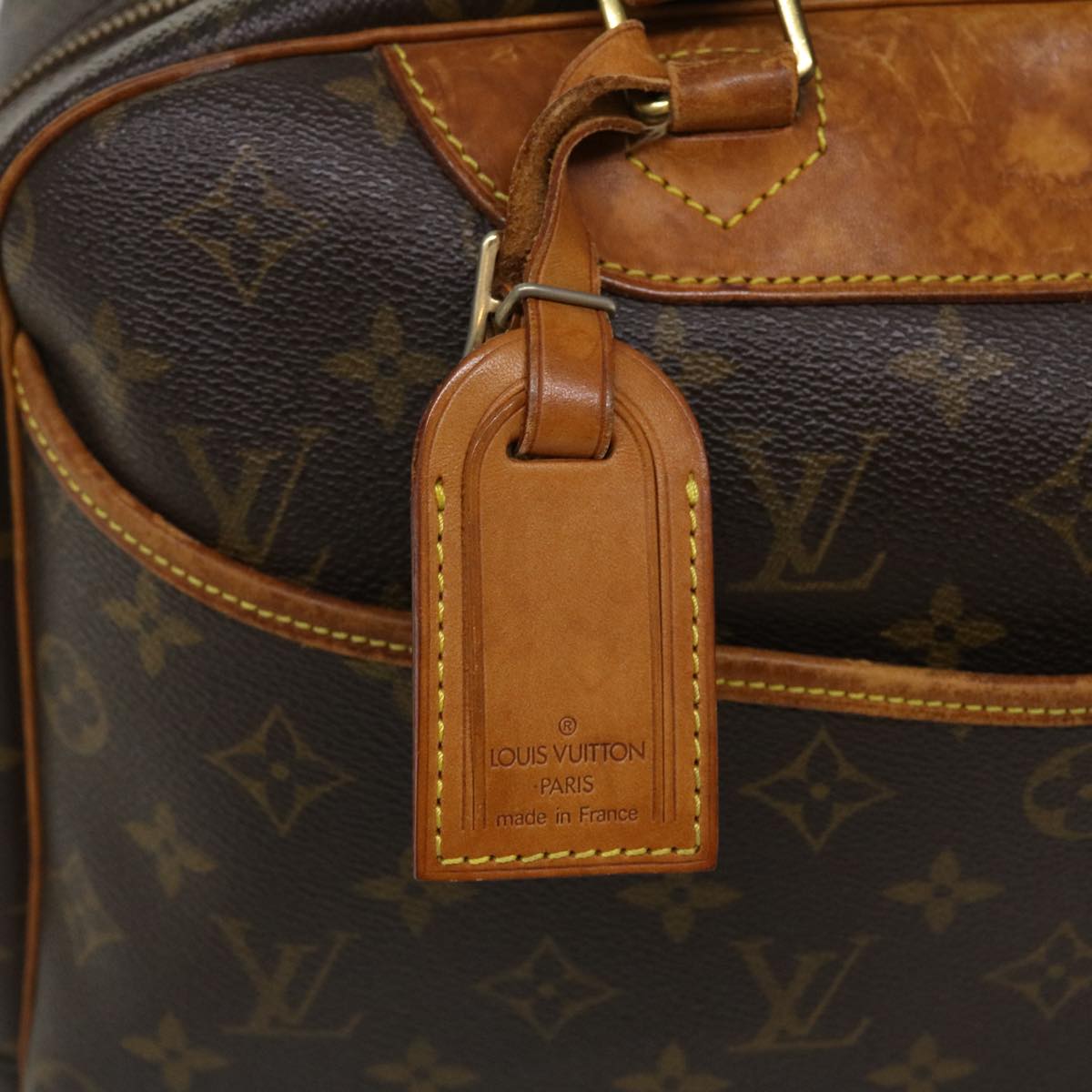 LOUIS VUITTON Monogram Deauville Hand Bag M47270 LV Auth 37644