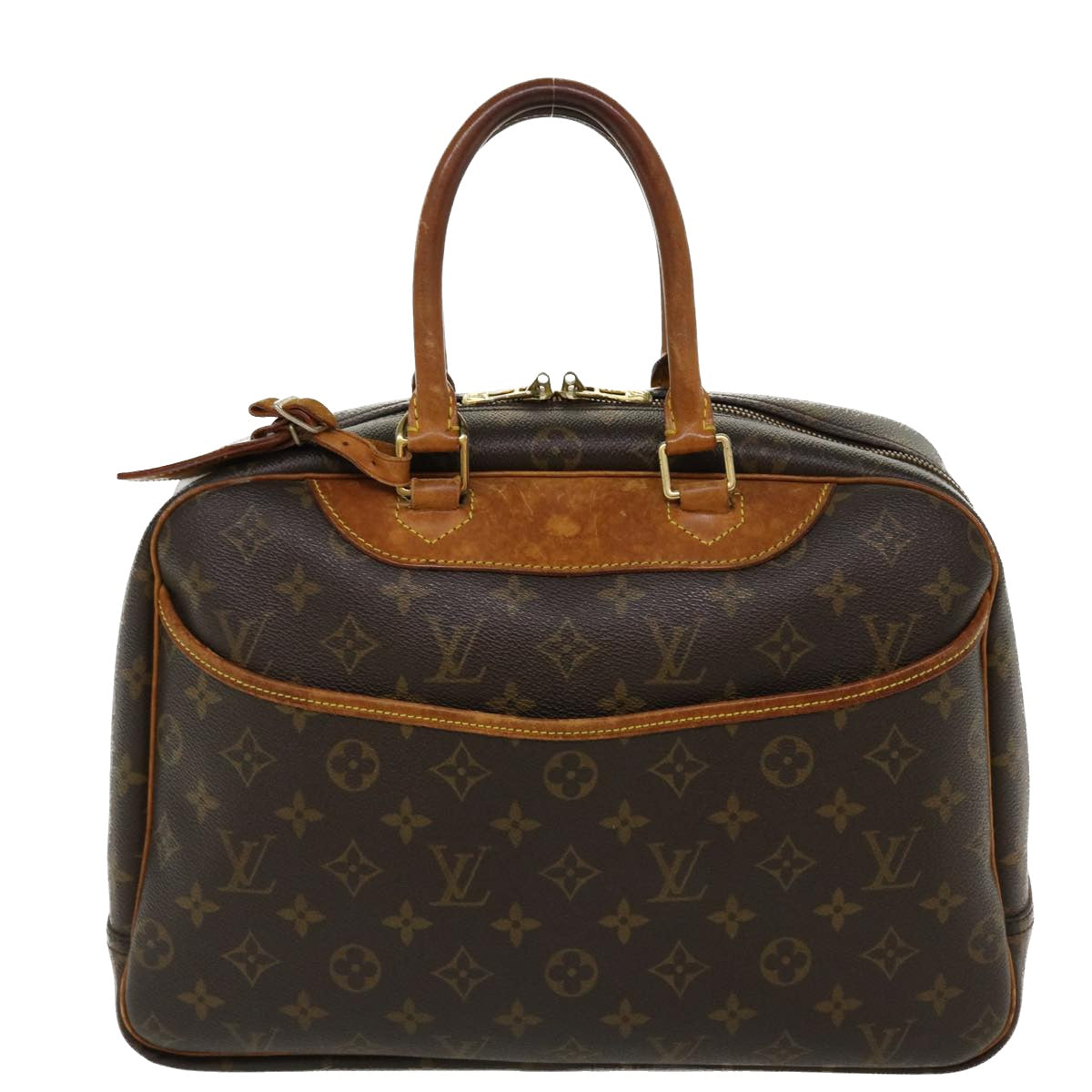 LOUIS VUITTON Monogram Deauville Hand Bag M47270 LV Auth 37644