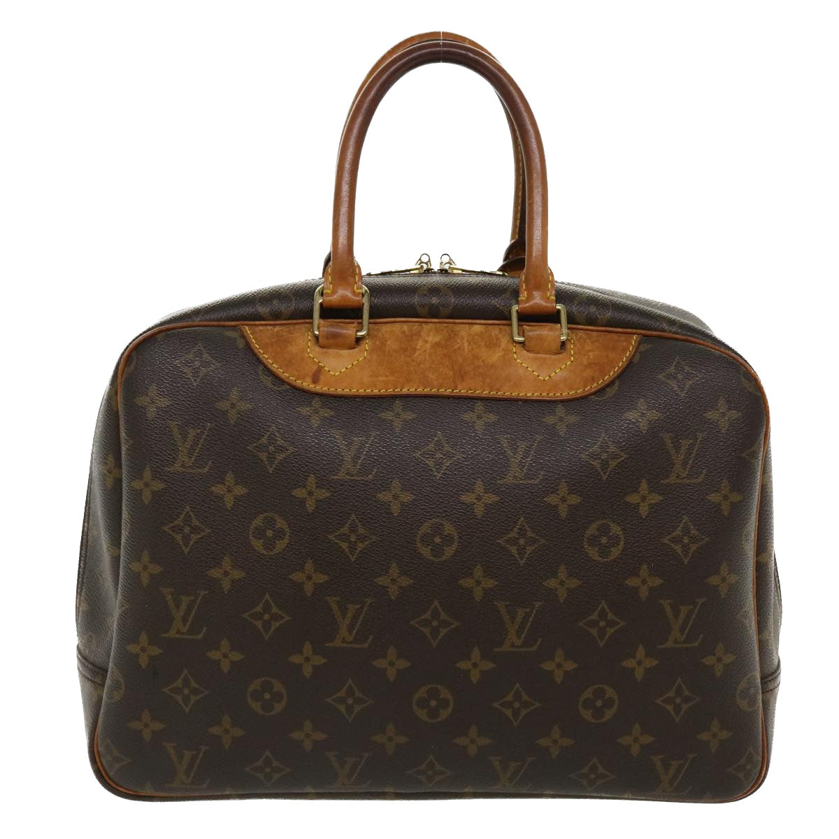 LOUIS VUITTON Monogram Deauville Hand Bag M47270 LV Auth 37644