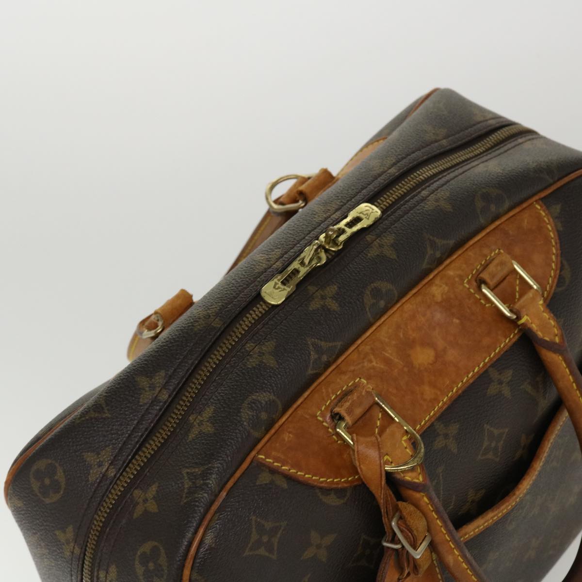 LOUIS VUITTON Monogram Deauville Hand Bag M47270 LV Auth 37644