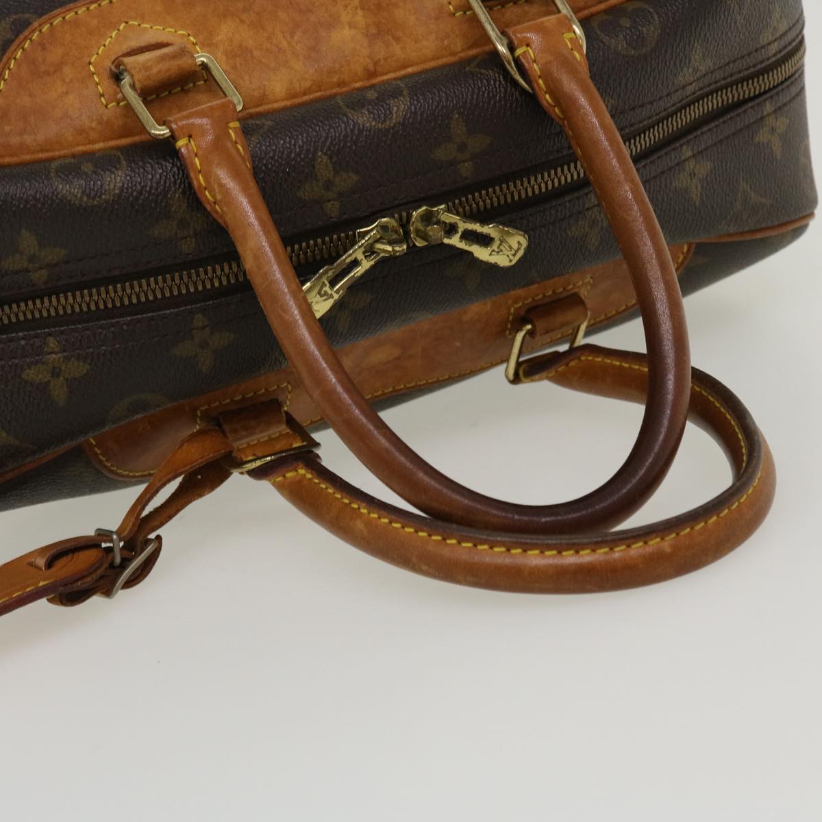 LOUIS VUITTON Monogram Deauville Hand Bag M47270 LV Auth 37644