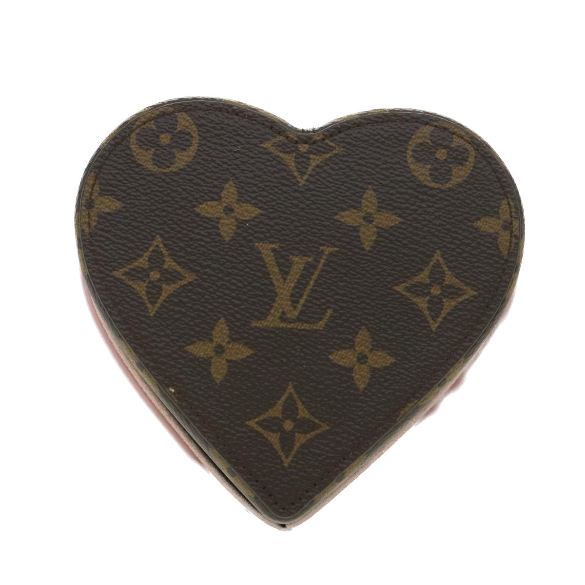 LOUIS VUITTON Monogram Boite Valentin MM Jewelry Box Pink GI0230 LV Auth 37646