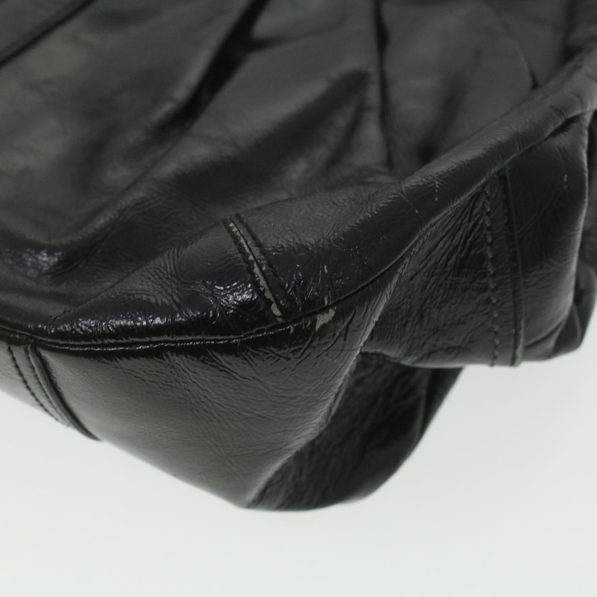 Coach Shoulder Bag Leather 5Set Black Beige Auth 37690