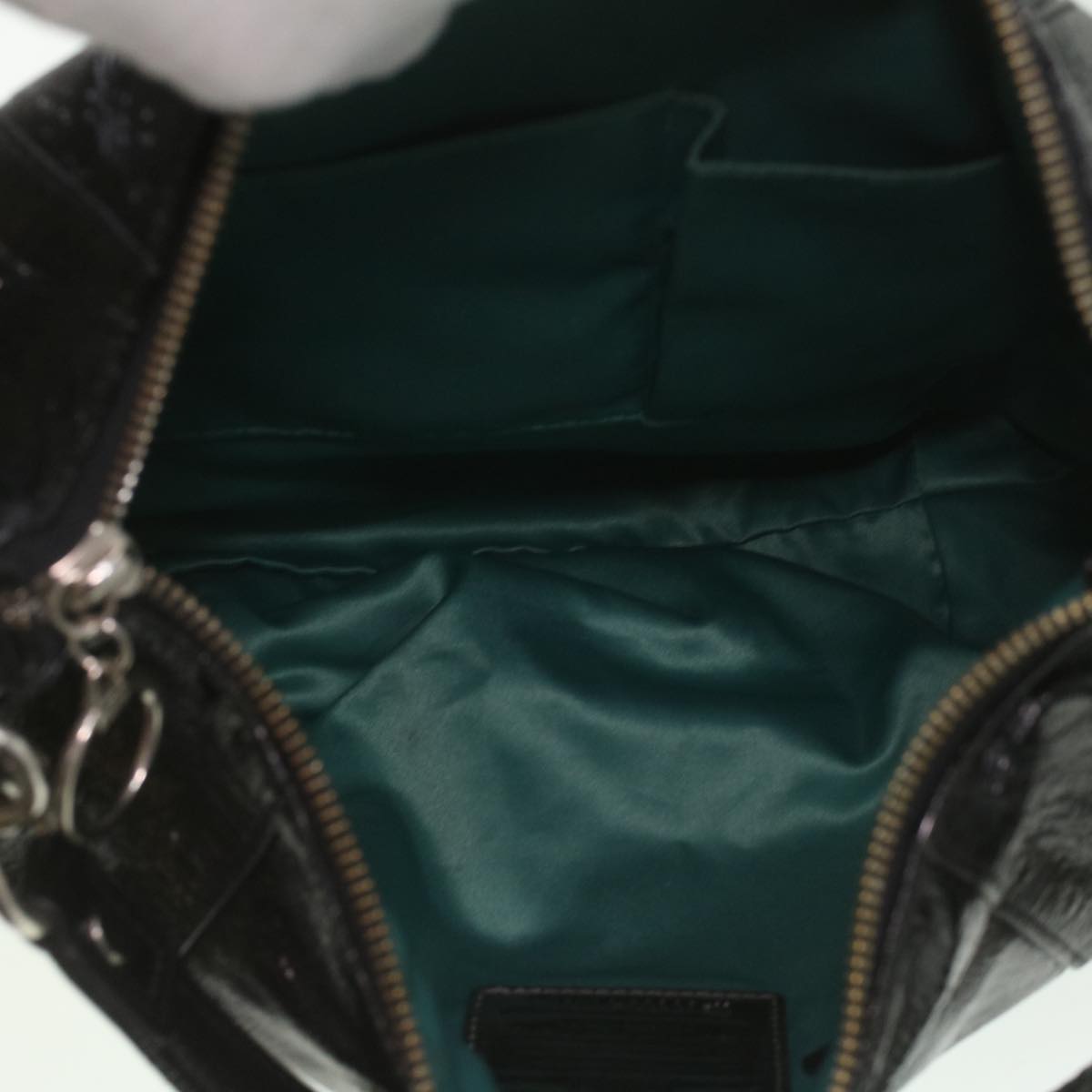 Coach Shoulder Bag Leather 5Set Black Beige Auth 37691