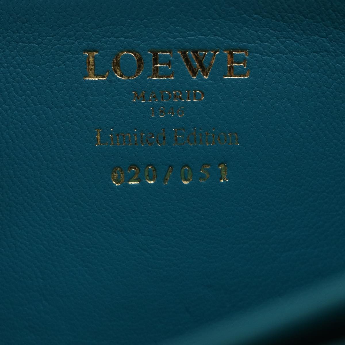 LOEWE Long Wallet Leather Red Auth 37768