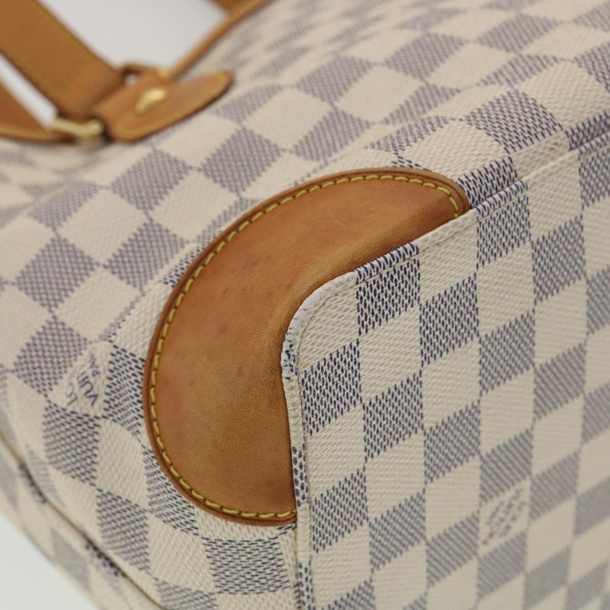 LOUIS VUITTON Damier Azur Hampstead PM Tote Bag N51207 LV Auth 37778