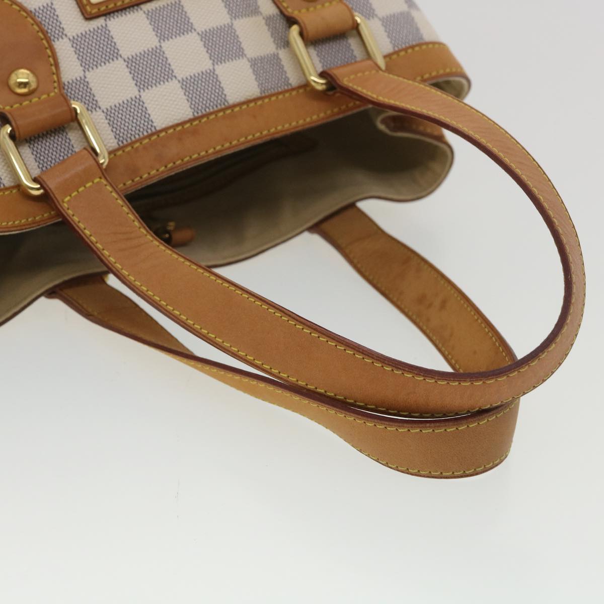 LOUIS VUITTON Damier Azur Hampstead PM Tote Bag N51207 LV Auth 37778